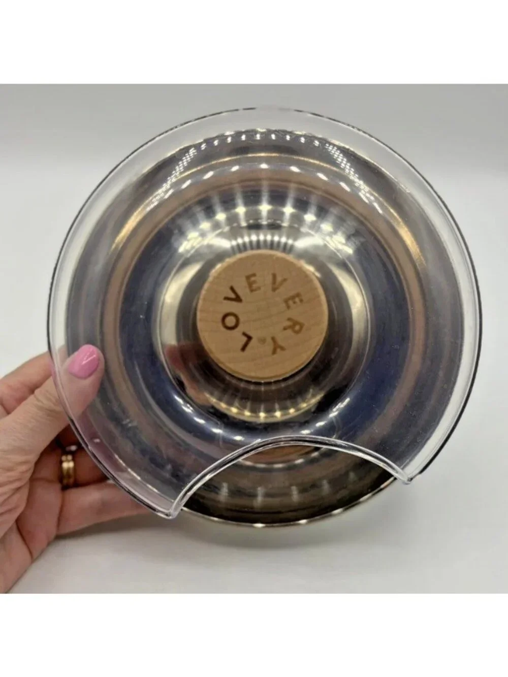 Lovevery Tip And Turn Stainless Steel Toy Explorer Spin Top Only No Ball